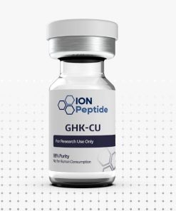 GHK-Cu copper peptide research compound lyophilized vial for laboratory research