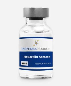 Hexarelin Acetate 5mg research peptide lyophilized vial for laboratory research