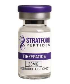 Tirzepatide lyophilized research peptide vial